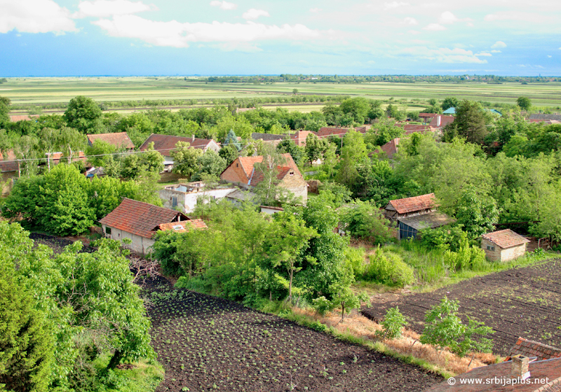 Panorama Nove Crnje s tornja Vatrogasnog doma