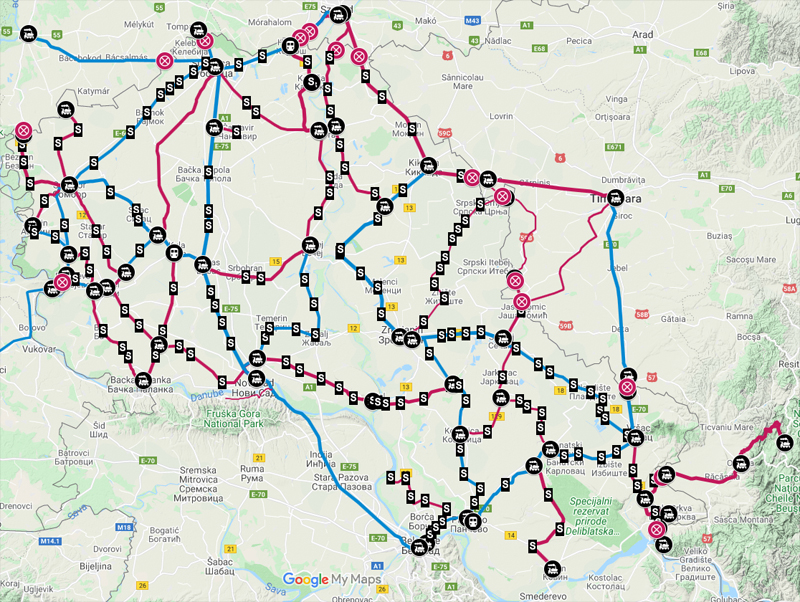 Železničke pruge i stanice u Vojvodini