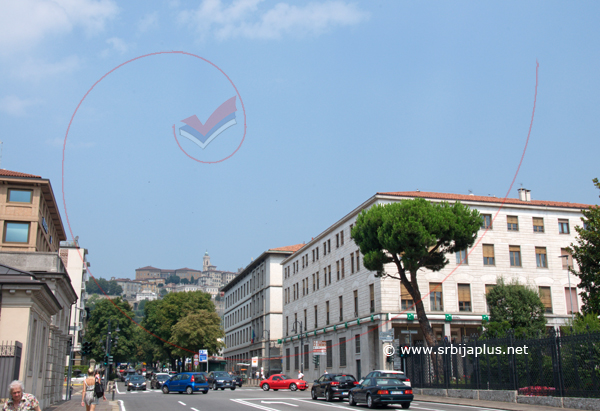 Centralna ulica Bergama: Viale Roma, ili Viale Vittorio Emanuele II