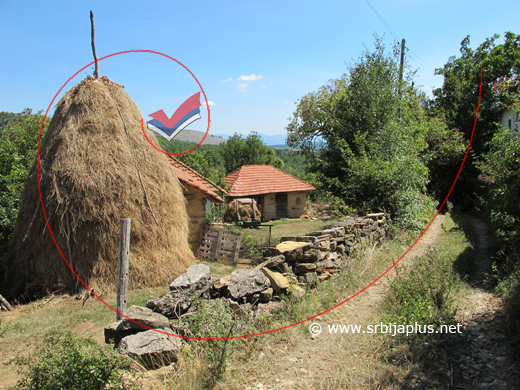 Seoski sokak s pogledom na Srednji vrh, Božinovac, Knjaževac