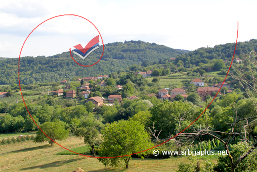 Pogled na selo i seoske njive, Bučje, Knjaževac