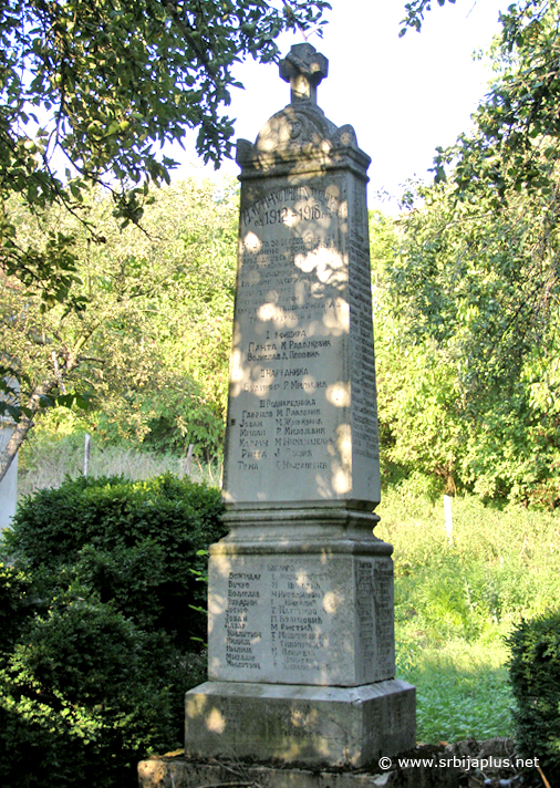Bučje, spomenik poginulim stanovnicima Bučja u periodu 1912-1918.