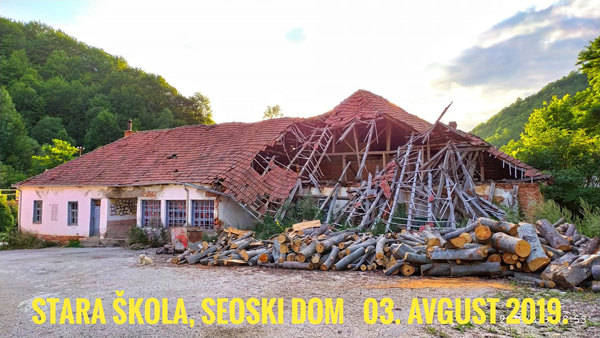 Crni Vrh, škola i zadružni dom
