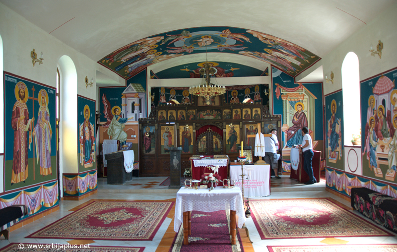 Unutrašnjost crkve, Donja Borina, Mali Zvornik