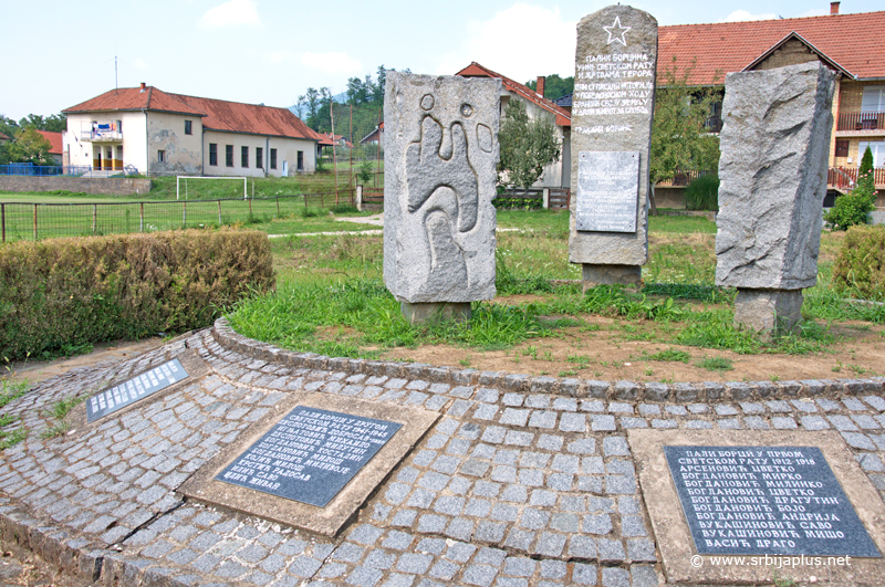 Centar Donje Borine - Dom kulture i spomenik žrtvama Drugog svetskog rata, Mali Zvornik