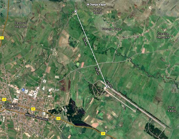 Sjenica - Aerodrom Dubinje