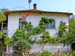 Prelepa bela kuća, obrasla vinovom lozom, Gradište, Knjaževac