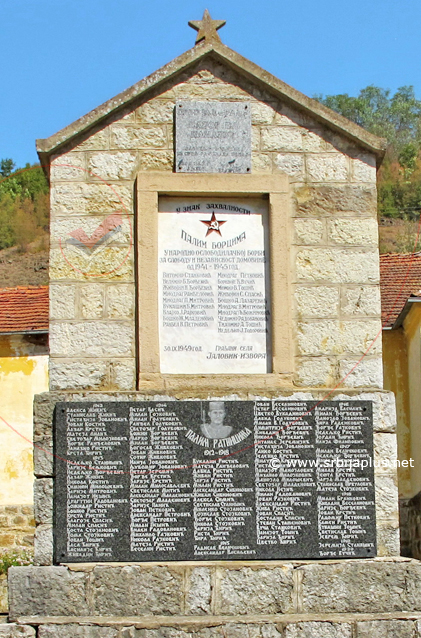 Spomen-česma sa imenima žrtava ratova u XX veku, Jalovik Izvor, Knjaževac
