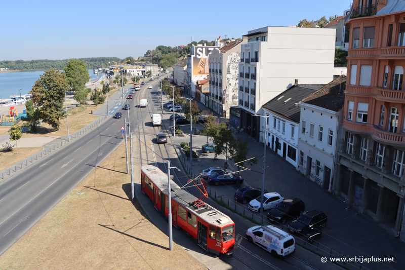 Tramvaj broj 2. u Karađorđevoj ulici