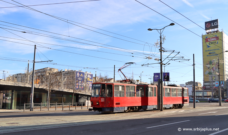 Tramvaj broj 2. na Slaviji