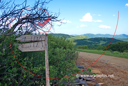 Putokaz za Lipu, kraj puta Žagubica - Bor