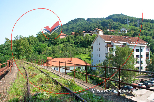 Industrijski kolosek u centru grada, Mali Zvornik