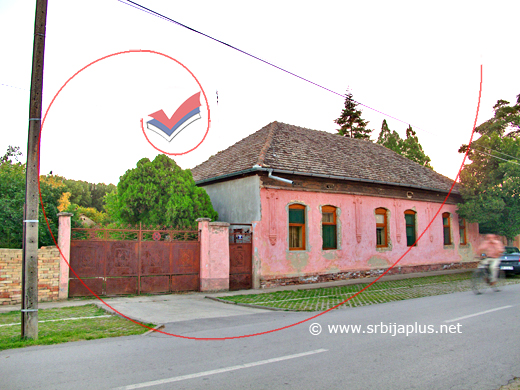 Mesto na kome je bila kuća u kojoj je živeo Vladimir Tolstoj, Novi Bečej