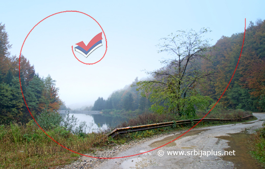Put prema Krupnju prolazi obalom jezera, Radaljsko jezero, Mali Zvornik
