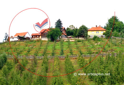 Pogled na imanje porodice Savović iz Radobuđe, Arilje