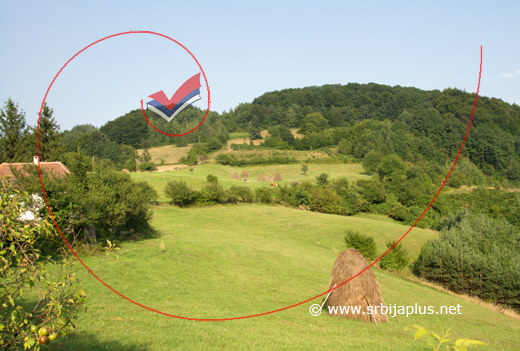 Letnja panorama zaseoka Vlaške Njive, Sakar, Mali Zvornik