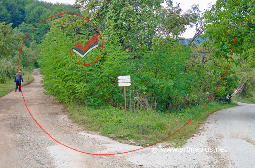Severovo, početak puta za Kruščicu, Arilje
