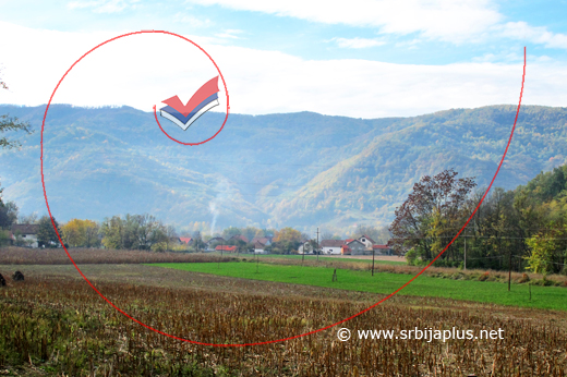 Na putu za Rujevac, polja pored Uzovničke reke, Ljubovija