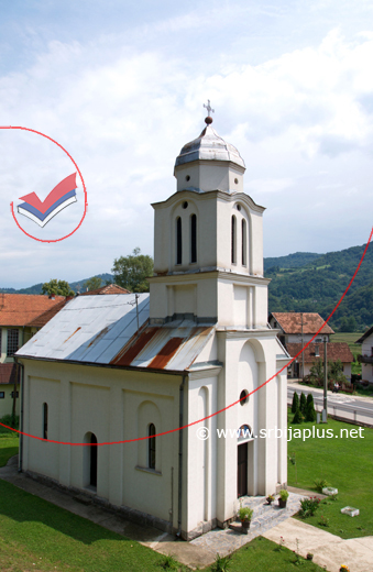 Crkva sa ostacima vojnika stradalih na Mačkovom kamenu, Velika Reka, Mali Zvornik