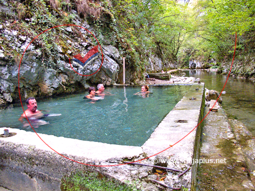 Kanjon Velikog Rzava, banjski bazen, Visočka Banja, Arilje