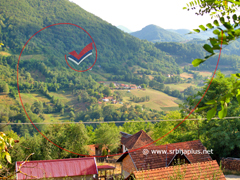 Pogled na deo sela i preko Velikog Rzava, Vrane, Arilje Pogled na deo sela i preko Velikog Rzava, Vrane, Arilje