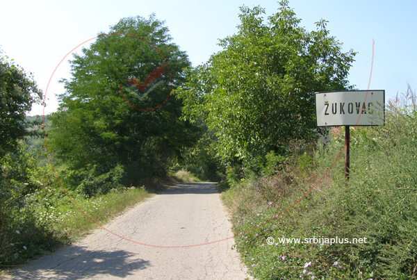 Žukovac, ulazak u selo
