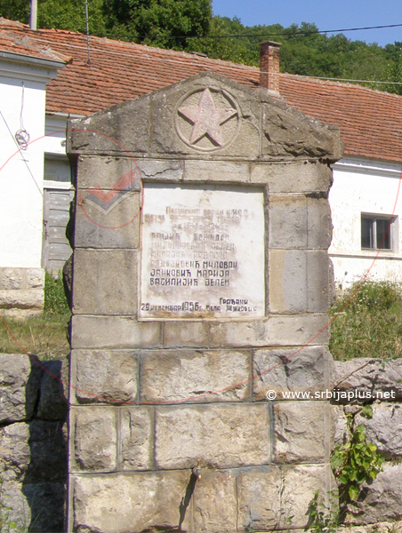 Žukovac, spomen česma