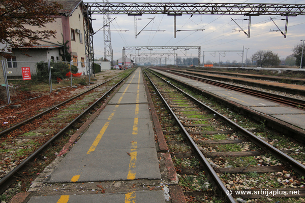 Panorama železničke stanice u Adrovcu