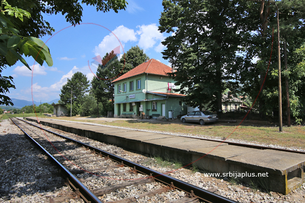 Panorama železničke stanice Crvena Reka