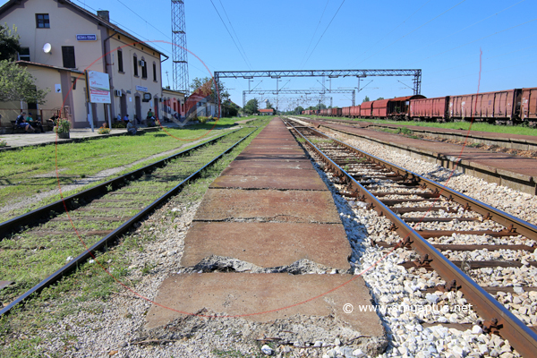 Panorama železničke stanice u Velikoj Plani