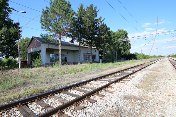 Panorama železničke stanice Voganj