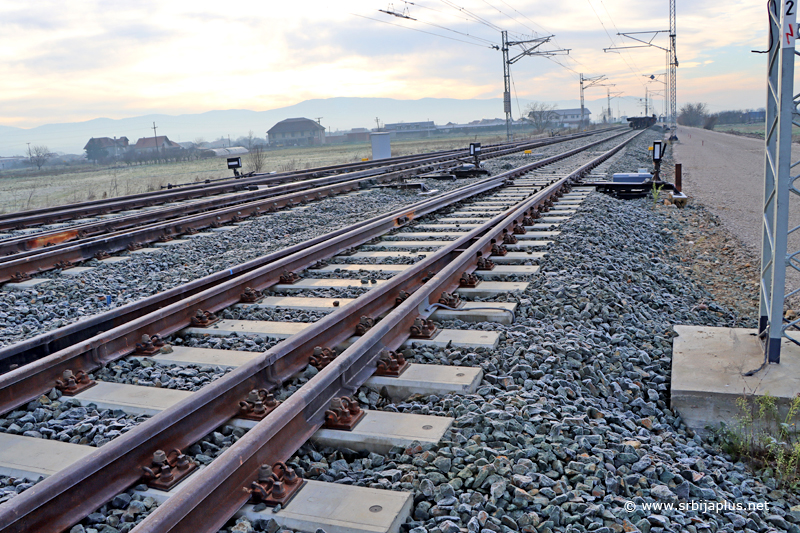 Železnička stanica Belotinac - obnovljeni koloseci