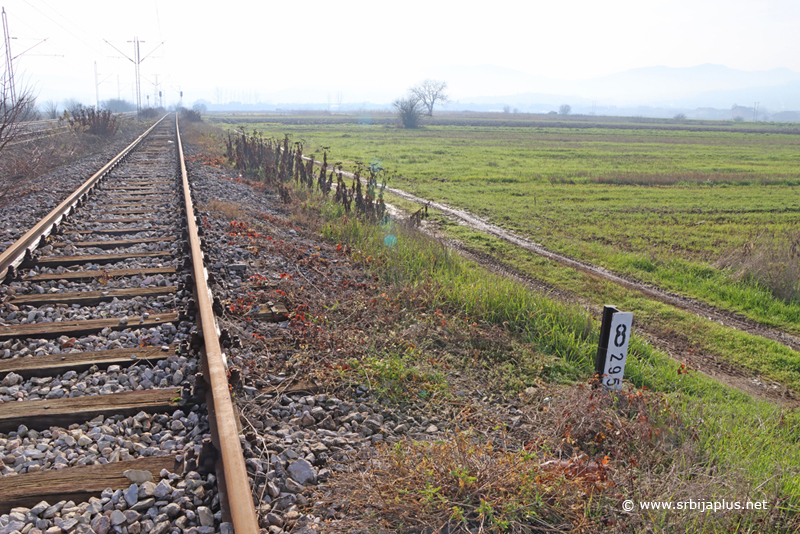 Železnička stanica Đorđevo - kolosek prema Leskovcu
