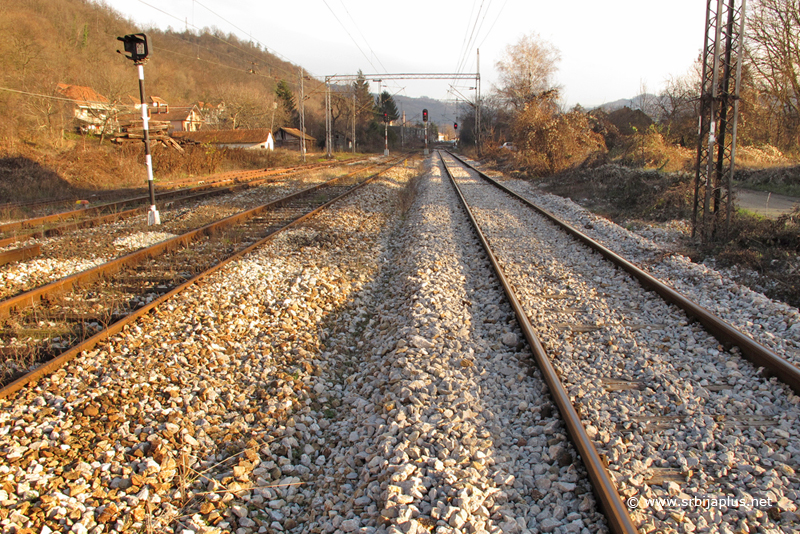 Železnička stanica Grdelica - pruga prema Grdeličkom mostu