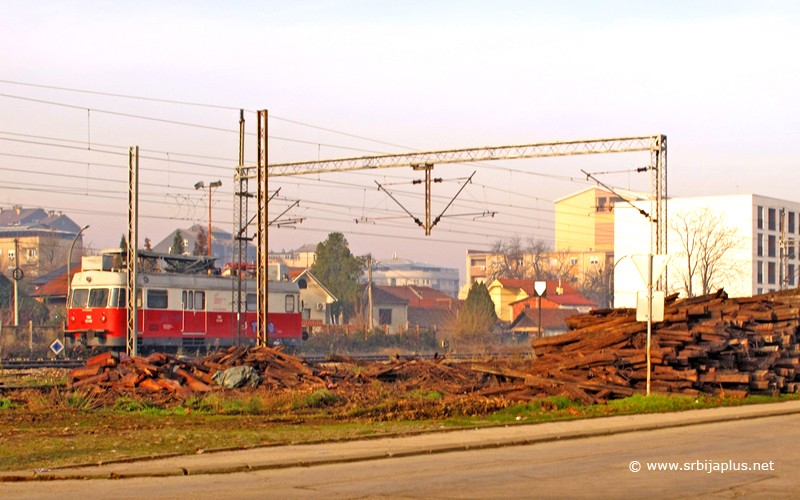 Železnička stanica Leskovac - servisni vagon u stanici