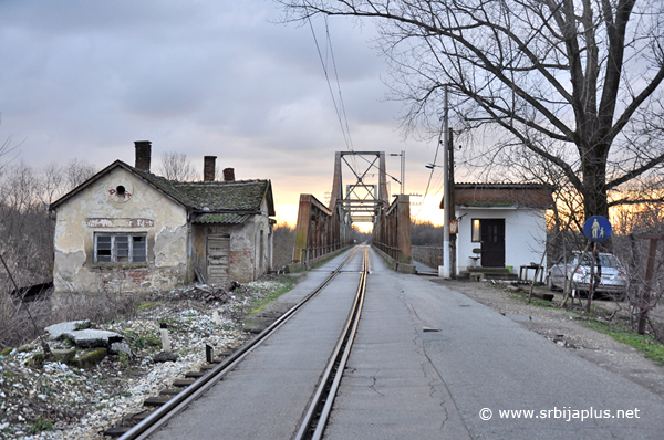 The Bridge over the Velika Morava River and the railway stop Ljubičevski Most