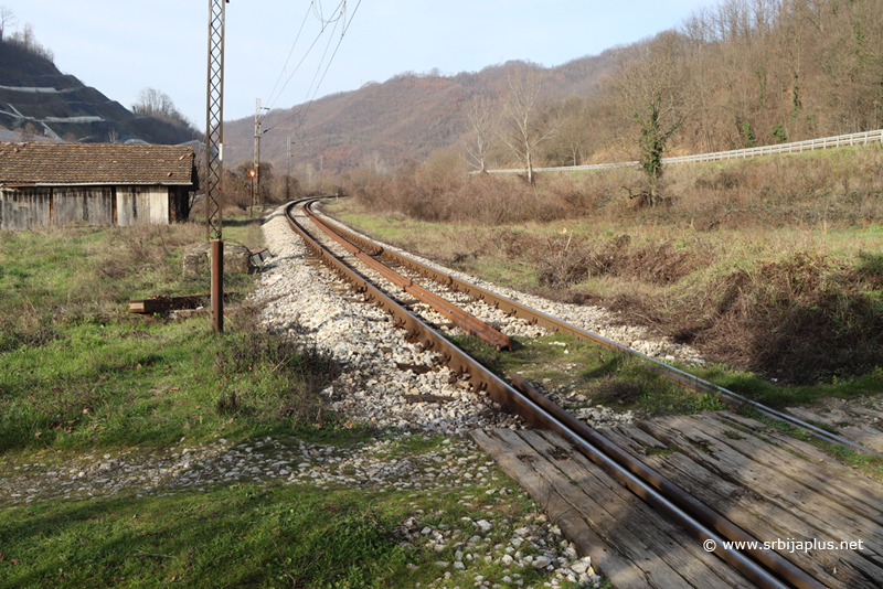 Železnička stanica Palojska Rosulja - kolosek prema Grdelici