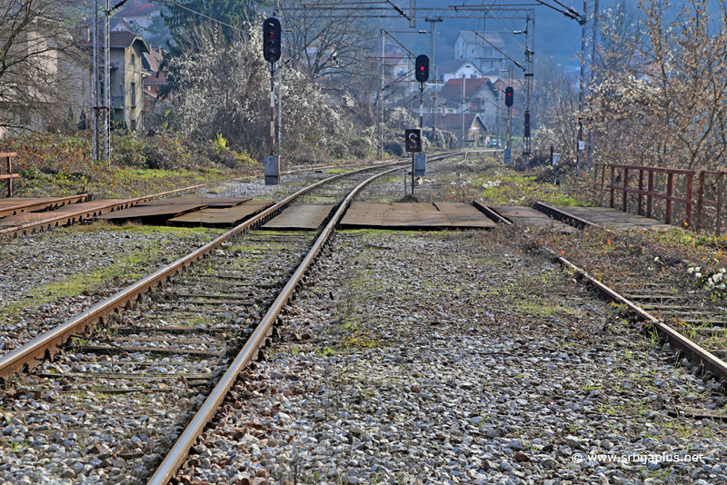 Železnička stanica Predejane - koloseci u pravcu železničke stanice Džep