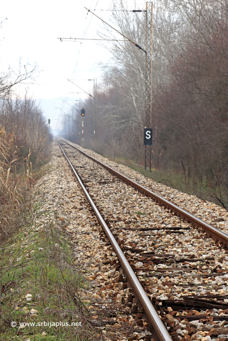 Železnička stanica Priboj Leskovački - kolosek prema Pečinjevcima