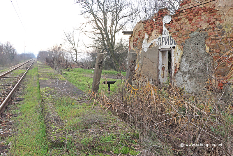 Železnička stanica Priboj Leskovački - kolosek prema Vinarcima i Leskovcu