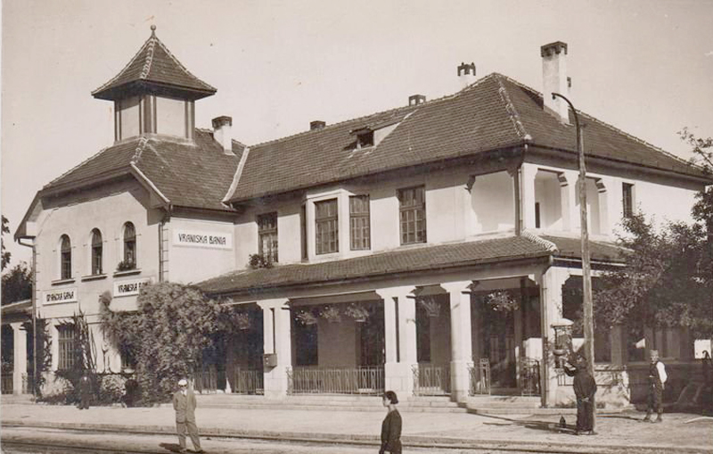Železnička stanica Vranjska Banja dvadestih godina XX veka
