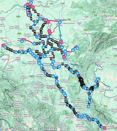 Železnička mreža Srbije (deo)