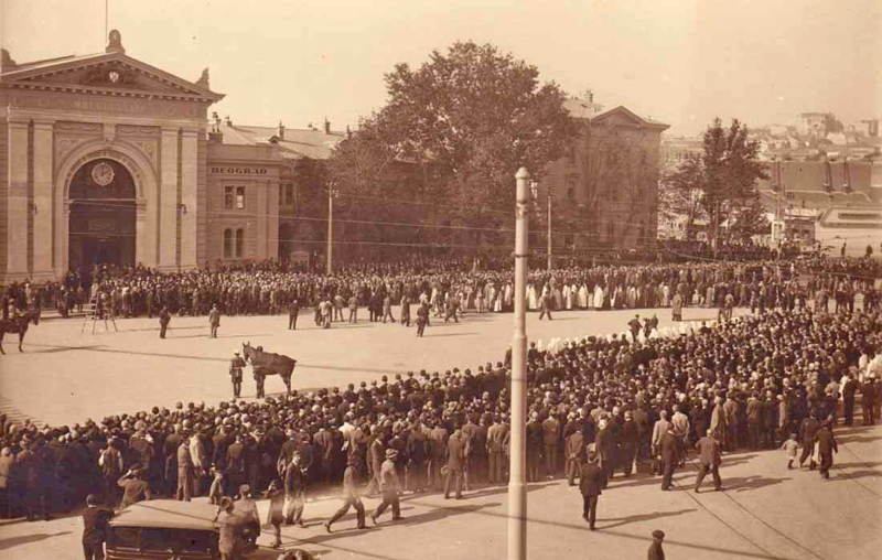 Doček posmrtnih ostataka kralja Aleksandra u Beogradu 18. oktobra 1934.